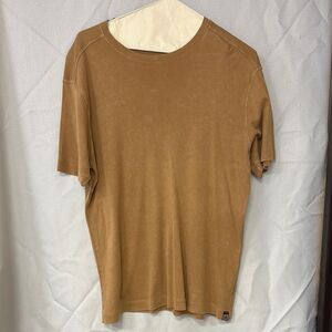 Agave Brown Short Sleeve Tee Casual Knit